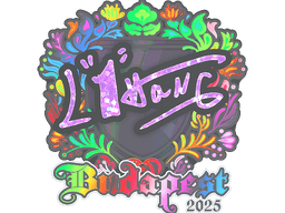Sticker | L1haNg (Holo) | Budapest 2025