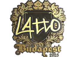 Sticker | latto (Gold) | Budapest 2025