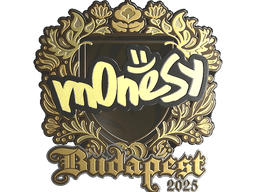 Sticker | m0NESY (Gold) | Budapest 2025