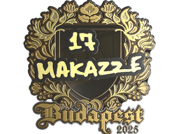 Sticker | makazze (Gold) | Budapest 2025