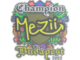 Sticker | mezii (Embroidered, Champion) | Budapest 2025