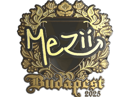 Sticker | mezii (Gold) | Budapest 2025