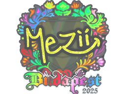 Sticker | mezii (Holo) | Budapest 2025