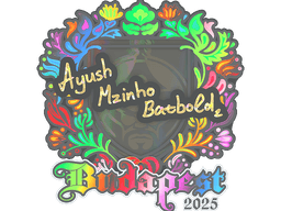 Sticker | mzinho (Holo) | Budapest 2025
