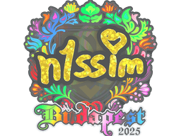 Sticker | n1ssim (Holo) | Budapest 2025