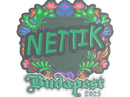 Sticker | nettik (Embroidered) | Budapest 2025