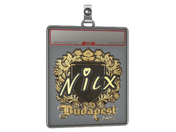 Sticker Slab | nicx (Gold) | Austin 2025