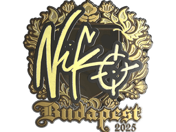Sticker | NiKo (Gold) | Budapest 2025