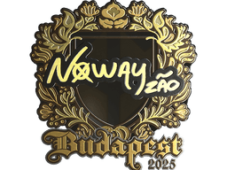 Sticker | noway (Gold) | Budapest 2025