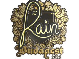 Sticker | rain (Gold) | Budapest 2025