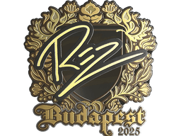 Sticker | REZ (Gold) | Budapest 2025
