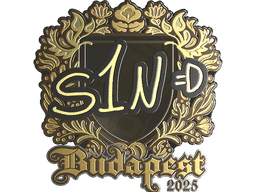 Sticker | s1n (Gold) | Budapest 2025