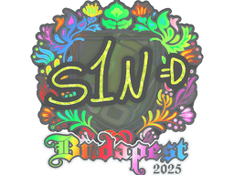 Sticker | s1n (Holo) | Budapest 2025