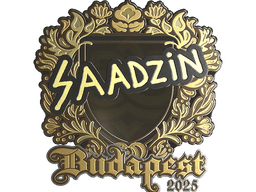 Sticker | saadzin (Gold) | Budapest 2025
