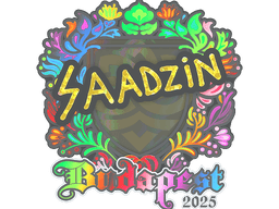 Sticker | saadzin (Holo) | Budapest 2025