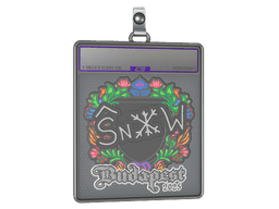 Sticker Slab | snow (Embroidered) | Budapest 2025