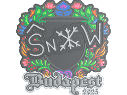 Sticker | snow (Embroidered) | Budapest 2025