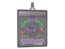 Sticker Slab | Tiger (Embroidered) | Budapest 2025