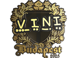 Sticker | VINI (Gold) | Budapest 2025