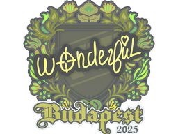Sticker | w0nderful | Budapest 2025