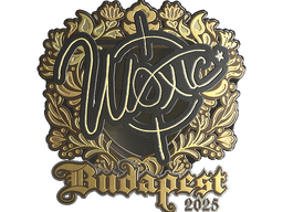Sticker | woxic (Gold) | Budapest 2025