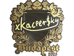 Sticker | xKacpersky (Gold) | Budapest 2025