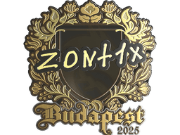 Sticker | zont1x (Gold) | Budapest 2025