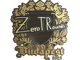 Sticker | ztr (Gold) | Budapest 2025