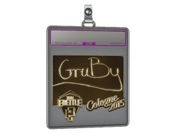 Sticker Slab | GruBy (Gold) | Cluj-Napoca 2015