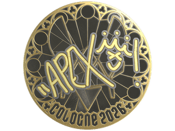 Sticker | apEX (Gold) | Cologne 2026