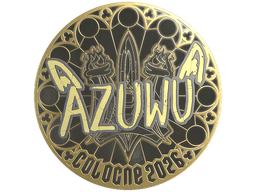 Sticker | AZUWU (Gold) | Cologne 2026