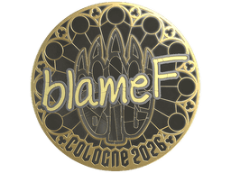 Sticker | blameF (Gold) | Cologne 2026