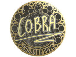Sticker | cobra (Gold) | Cologne 2026