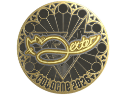 Sticker | dexter (Gold) | Cologne 2026