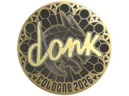 Sticker | donk (Gold) | Cologne 2026