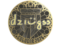 Sticker | dziugss (Gold) | Cologne 2026