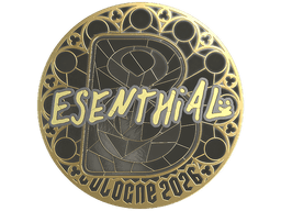 Sticker | esenthial (Gold) | Cologne 2026