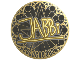 Sticker | jabbi (Gold) | Cologne 2026