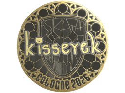 Sticker | kisserek (Gold) | Cologne 2026