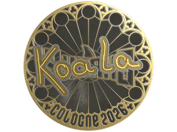 Sticker | koala (Gold) | Cologne 2026