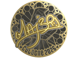 Sticker | MAJ3R (Gold) | Cologne 2026