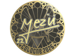Sticker | mezii (Gold) | Cologne 2026
