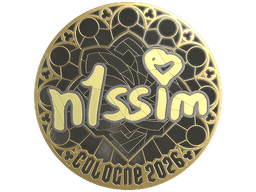 Sticker | n1ssim (Gold) | Cologne 2026