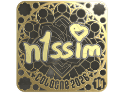Sticker | n1ssim (Gold, Ranked) | Cologne 2026