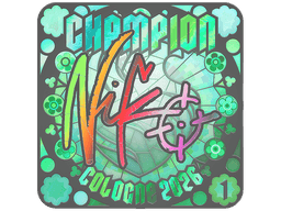 Sticker | NiKo (Holo, Ranked) | Cologne 2026
