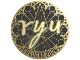 Sticker | ryu (Gold) | Cologne 2026