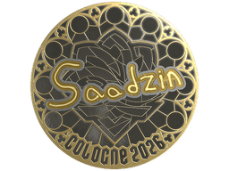 Sticker | saadzin (Gold) | Cologne 2026