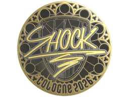 Sticker | SHOCK (Gold) | Cologne 2026