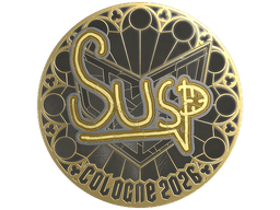 Sticker | susp (Gold) | Cologne 2026