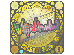 Sticker | w0nderful (Holo, Ranked) | Cologne 2026